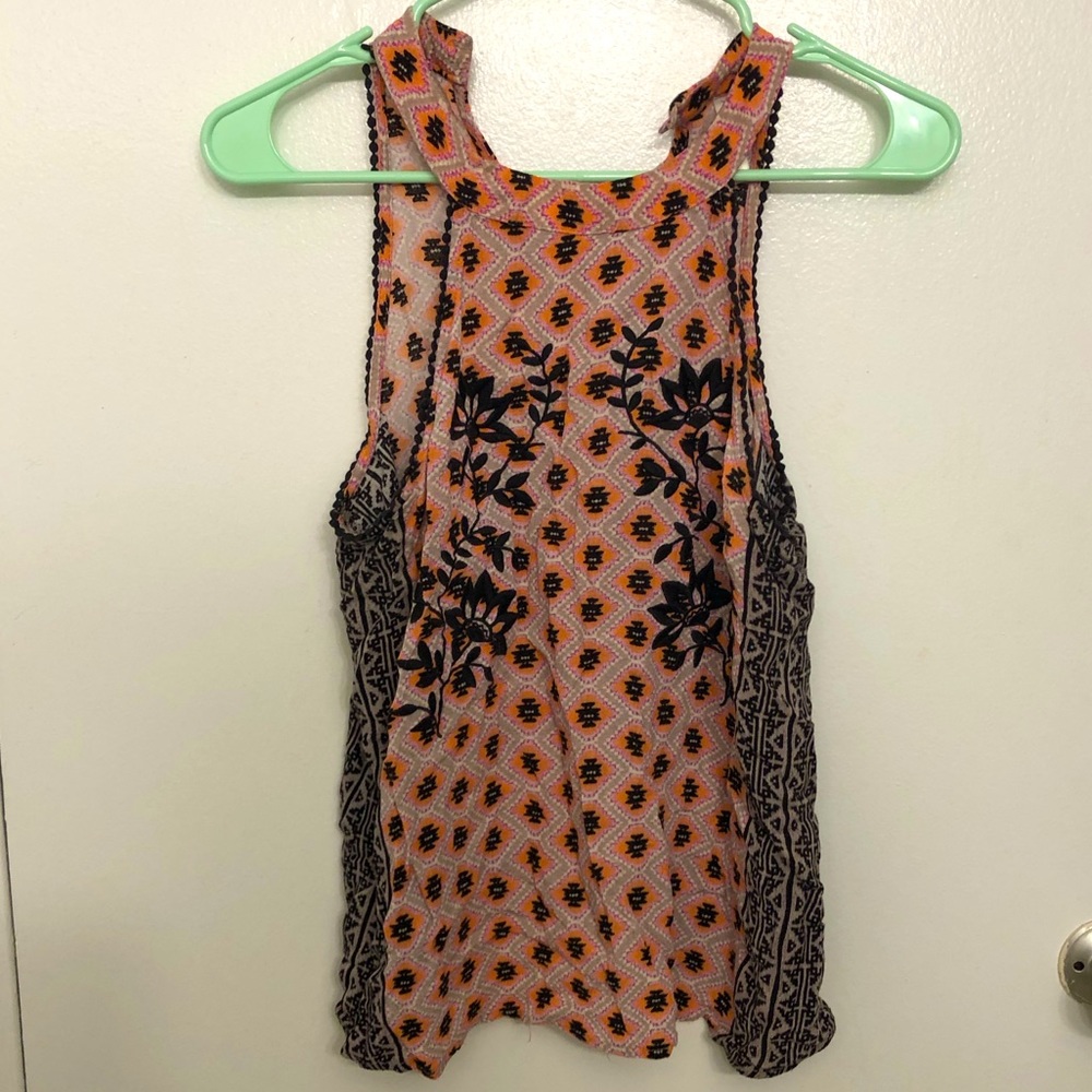 Embroidered tank top